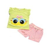 Baby Girls Summer Short Sleeve Sets 2 Pcs