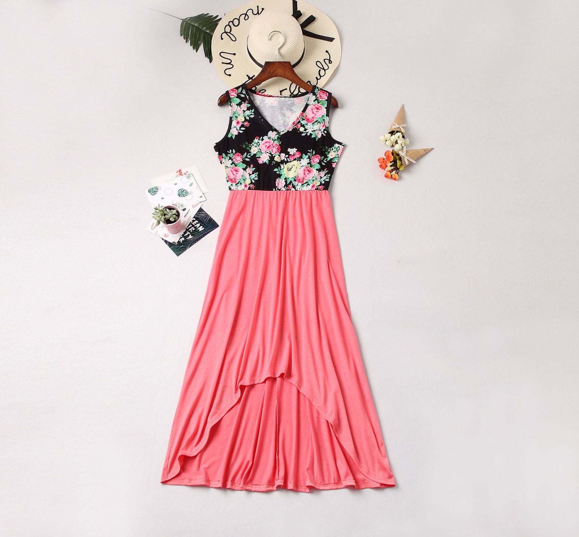 Family Matching Parent-child Digital Print Dress