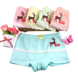 Kid Girl Cartoon Pattern Cotton Softwear Briefs Underwear 5 Packs