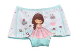 Kid Girl Cartoon Pattern Cotton Softwear Briefs Underwear 5 Packs
