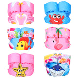 Kid Boy Girl Life Jackets Buoyancy Sleeves Vest Swimming Swimsuits