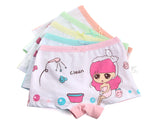 Kid Girl Cartoon Pattern Cotton Softwear Briefs Underwear 5 Packs