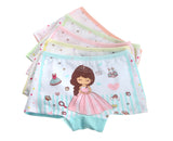 Kid Girl Cartoon Pattern Cotton Softwear Briefs Underwear 5 Packs