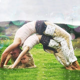 Family Matching Loose Dance Digital Printed Suit Yoga Pants
