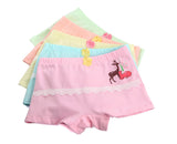 Kid Girl Cartoon Pattern Cotton Softwear Briefs Underwear 5 Packs