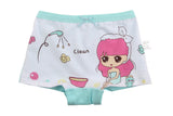 Kid Girl Cartoon Pattern Cotton Softwear Briefs Underwear 5 Packs