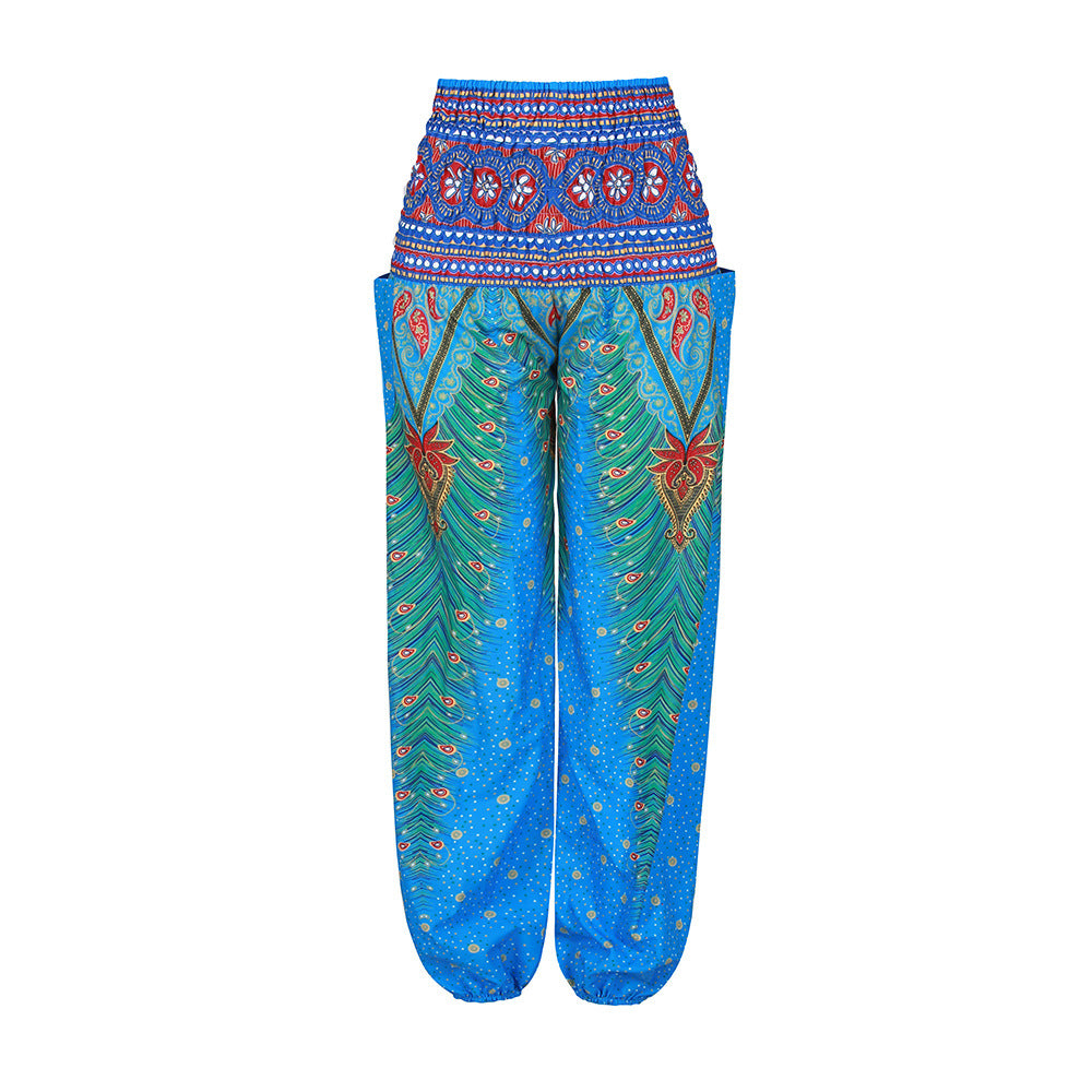Family Matching Loose Dance Digital Printed Suit Yoga Pants