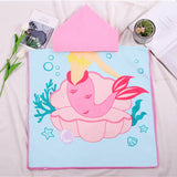 Kid Baby Cartoon Bath Towel Microfiber Hooded Beach Towel Pajamas