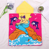 Kid Baby Cartoon Bath Towel Microfiber Hooded Beach Towel Pajamas