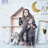 Baby Girl Solid Ruffle Long Sleeve Sets 2 Pcs Suits