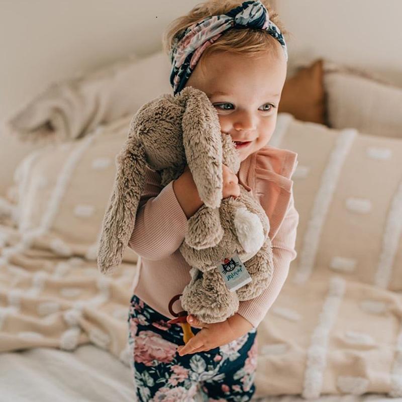 Baby Girls Knit Ruffle Long Sleeve 3Pcs Floral Sets