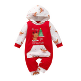 Baby Boy Girl Christmas Tree Letter Printed Romper