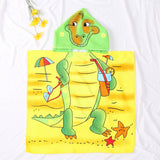 Kid Baby Cartoon Bath Towel Microfiber Hooded Beach Towel Pajamas