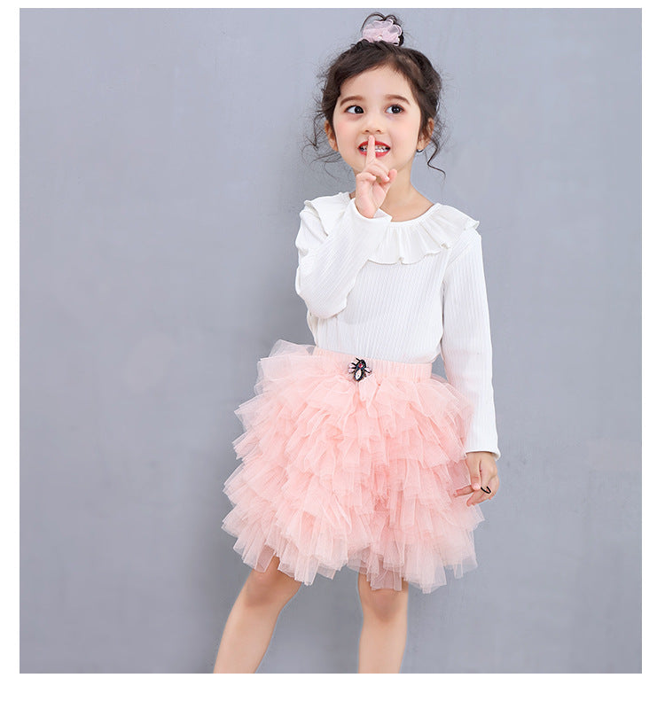 Kid Baby Girl Princess Pompous Bust Cake Skirts