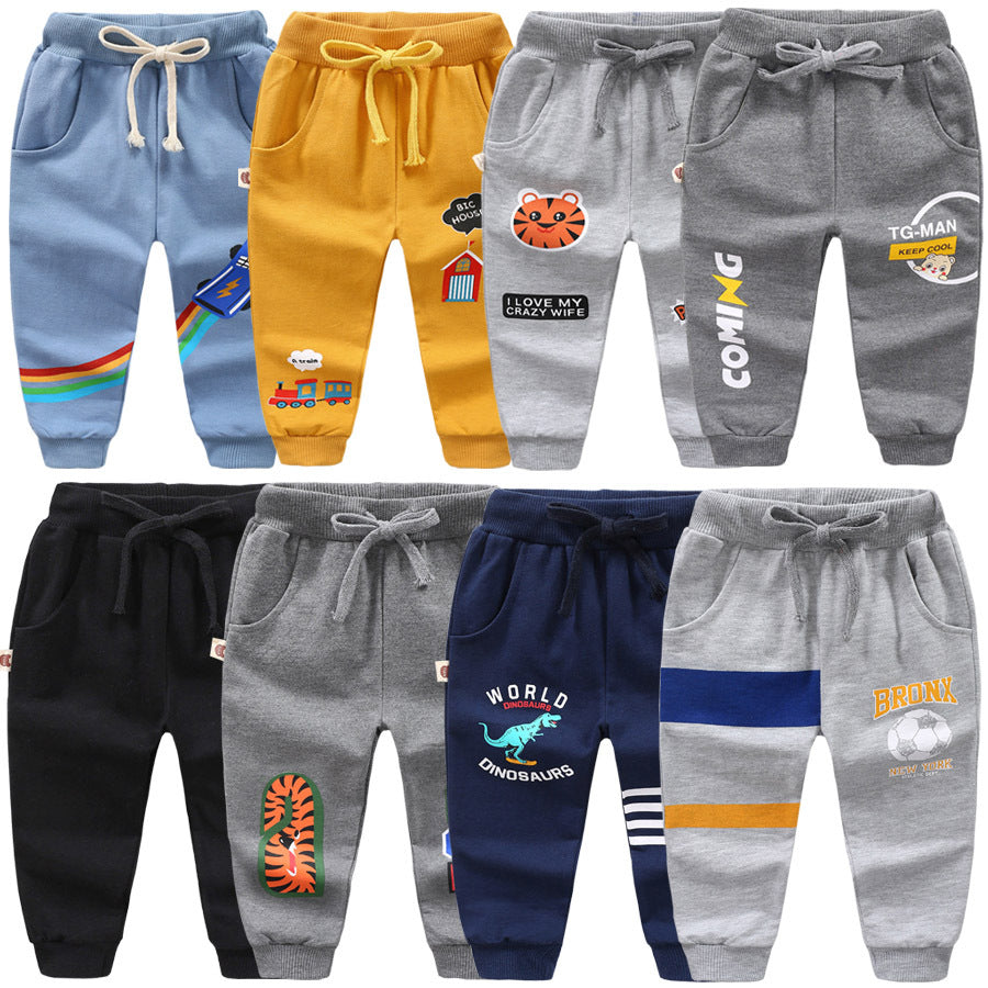 Kid Baby Boy Sports Spring Winter Loose Pants