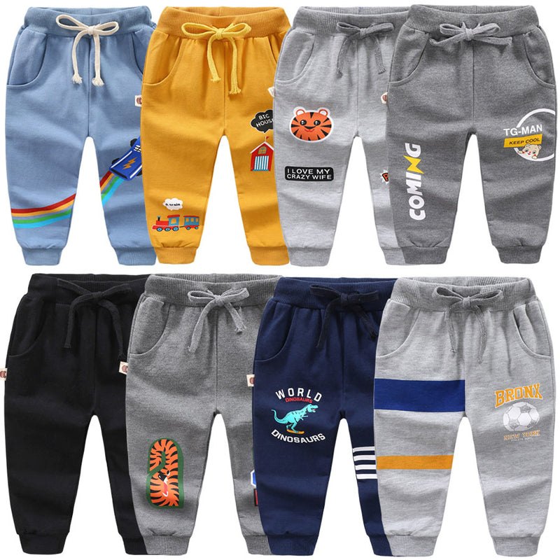 Kid Baby Boy Sports Spring Winter Loose Pants