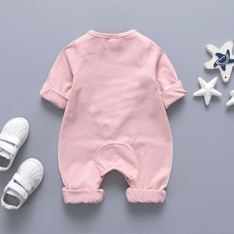 New Baby Cartoon Elephant Casual 3D Cotton Jumpsuit Romper High Quality