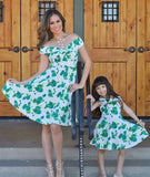 Family Matching Mother-daughter Digital Print Sleeveless Dress