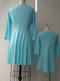 Family Matching Parent-child Solid Color Explosion Dresses