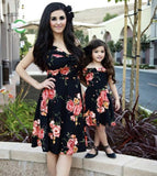 Family Matching Mother-daughter Digital Print Sleeveless Dress