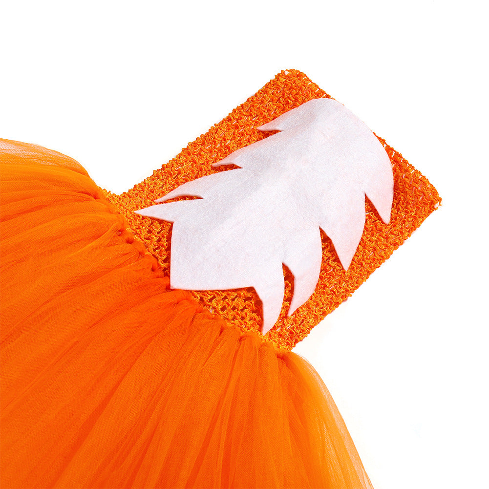 Kid Baby Girls Easter Tutu Fox Animal Cartoon Birthday Dresses