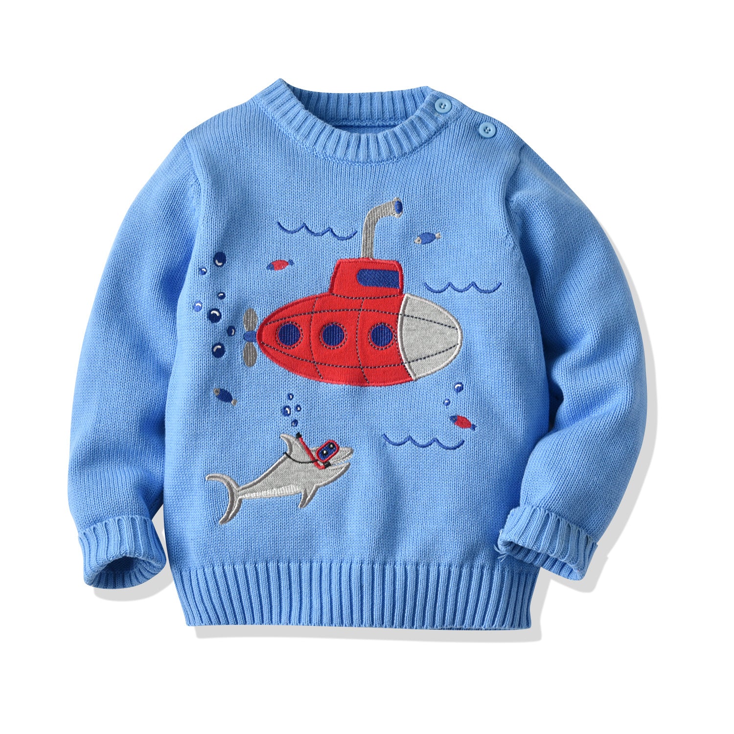 Kid Baby Boy Fashion Submarine Ins Sweater