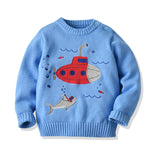 Kid Baby Boy Fashion Submarine Ins Sweater