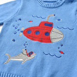 Kid Baby Boy Fashion Submarine Ins Sweater