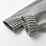 Kid Baby Boy Cartoon Shoulder Button Sweater