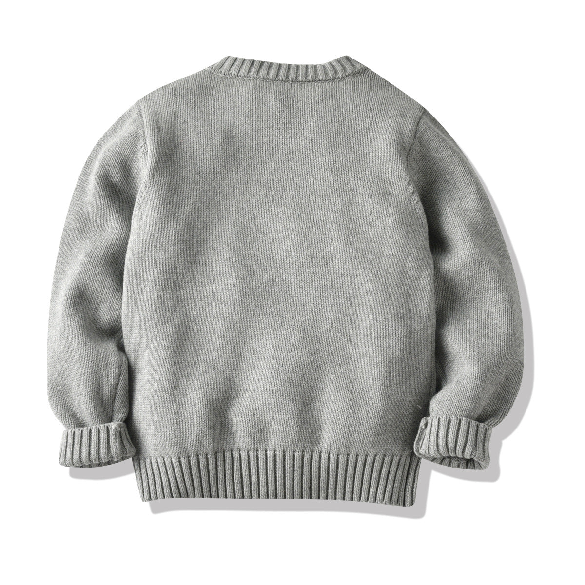 Kid Baby Boy Cartoon Shoulder Button Sweater