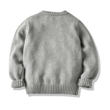 Kid Baby Boy Cartoon Shoulder Button Sweater