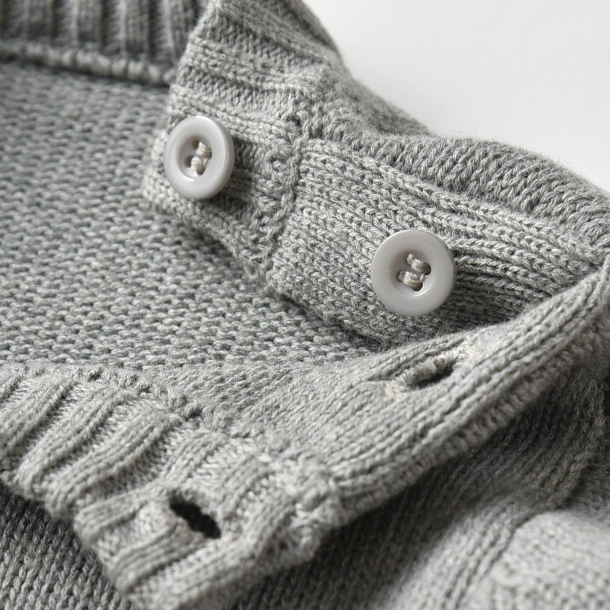 Kid Baby Boy Cartoon Shoulder Button Sweater