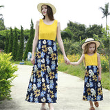 Family Matching Parent-child Mother-daughter Patchwork Dress