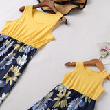 Family Matching Parent-child Mother-daughter Patchwork Dress