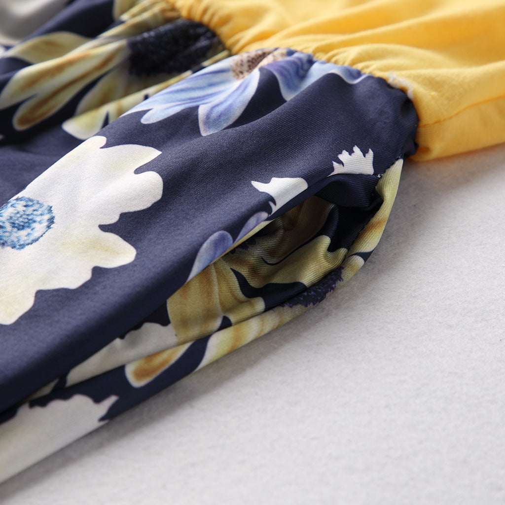 Family Matching Parent-child Mother-daughter Patchwork Dress
