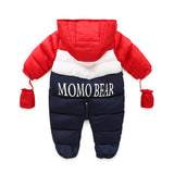 Baby Boy Winter Duck Down Snowsuit Newborn Thick Rompers