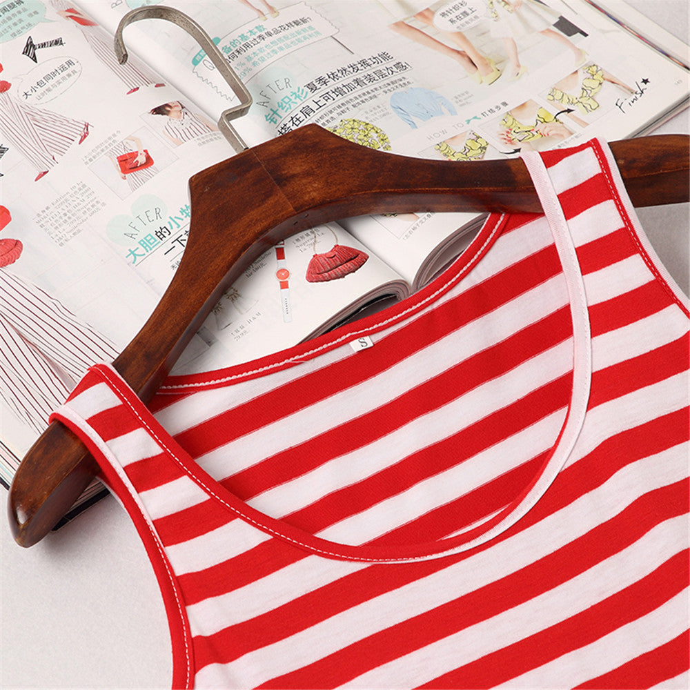 Family Matching Parent-child Mother-daughter Stripe Dresses