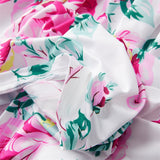 Family Matching Parent-child Mother-daughter One Shoulder Printed Dresses
