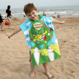 Kid Baby Toddlers Cotton Beach Towel Multi-use Swim Poncho Bathrobe Pajamas 2-7 Years