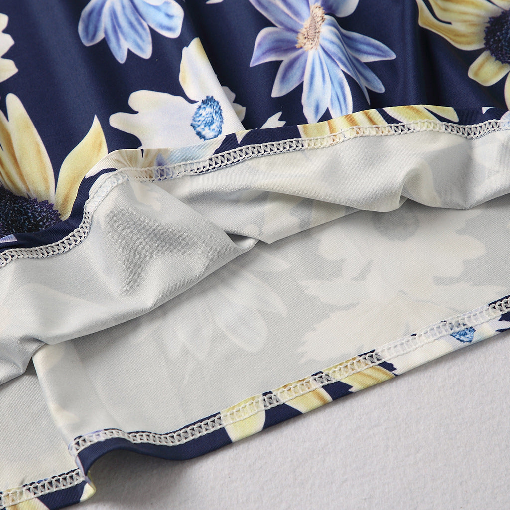 Family Matching Parent-child Mother-daughter Patchwork Dress