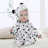 Baby Flannel Cute Animal Crawl Rompers Pajamas