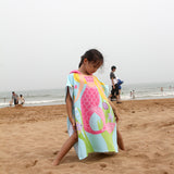 Kid Baby Toddlers Cotton Beach Towel Multi-use Swim Poncho Bathrobe Pajamas 2-7 Years