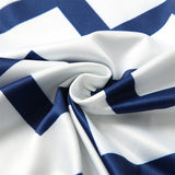 Family Matching Mother Daughter Wavy Stripe Stitching Parent-child Dresses