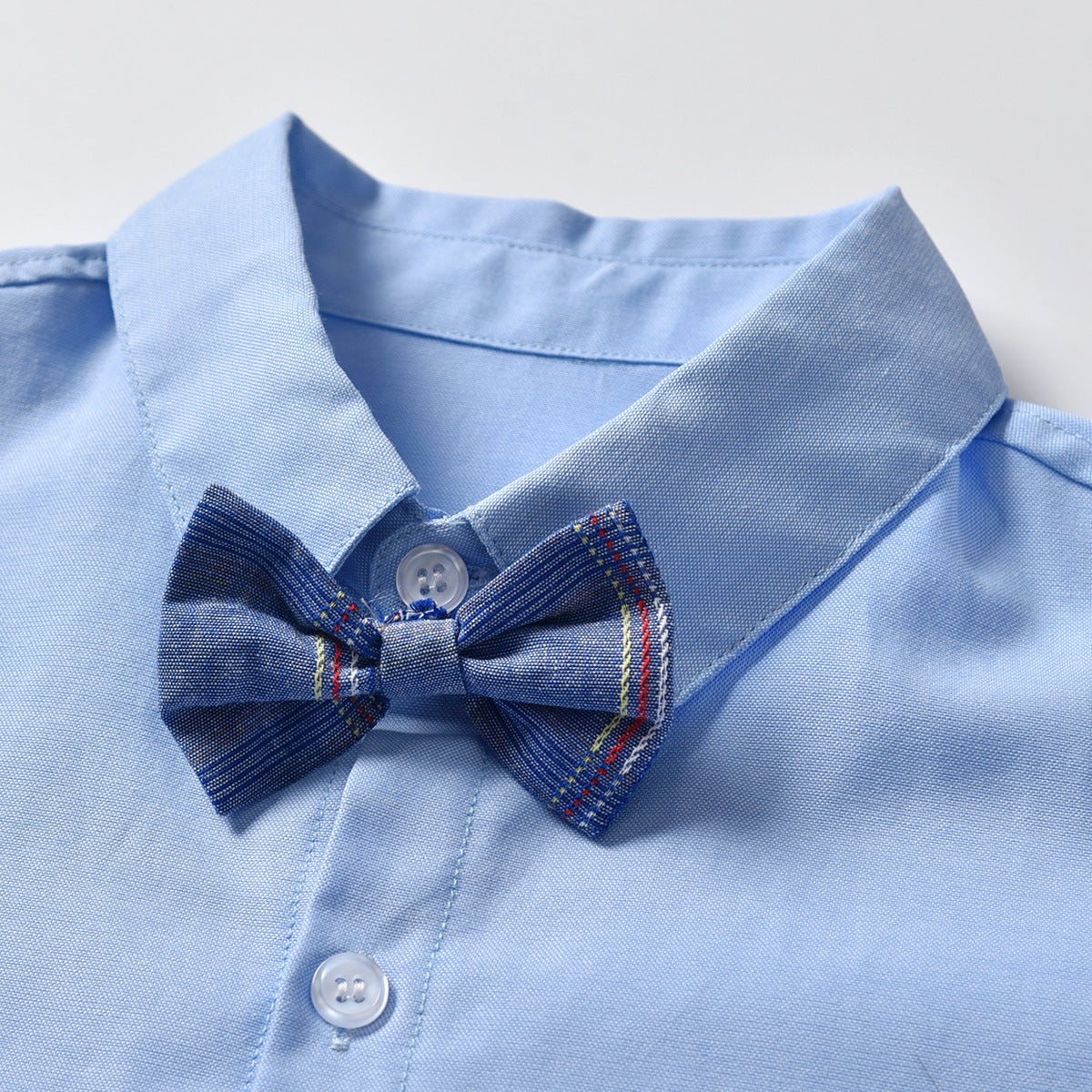 Bow Tie Striped Suit Baby Boy Set Christmas Plaid 2 Pcs