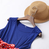 Family Matching Parent-child Spring Splicing Mother Daughter Dresses