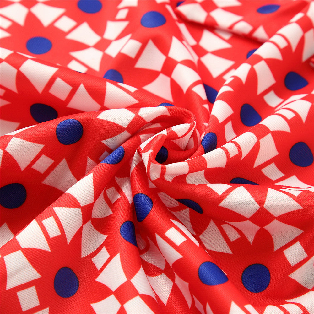 Family Matching Parent-child Spring Splicing Mother Daughter Dresses