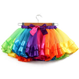 Kid Baby Girl Colorful Princess Lining Mesh Rainbow Skirts
