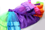Kid Baby Girl Colorful Princess Lining Mesh Rainbow Skirts