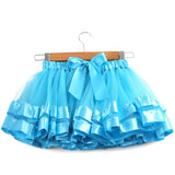 Kid Baby Girl Colorful Princess Lining Mesh Rainbow Skirts