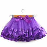 Kid Baby Girl Colorful Princess Lining Mesh Rainbow Skirts
